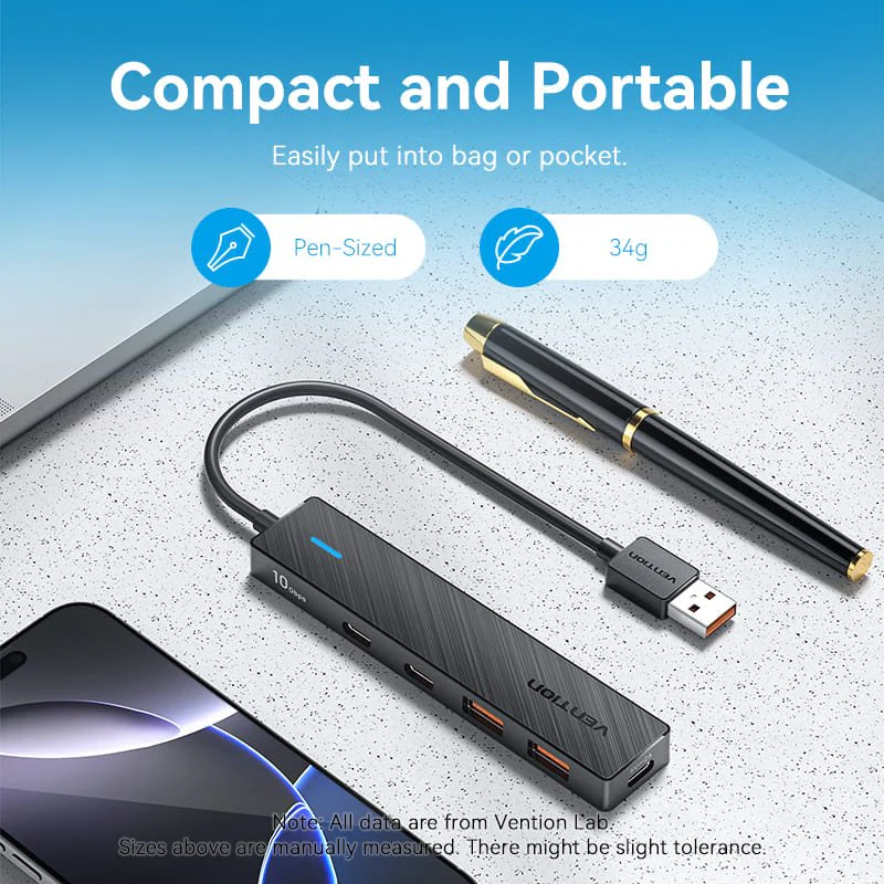 Vention 5-in-1 USB 3.2 Gen 2 Hub - Image 3