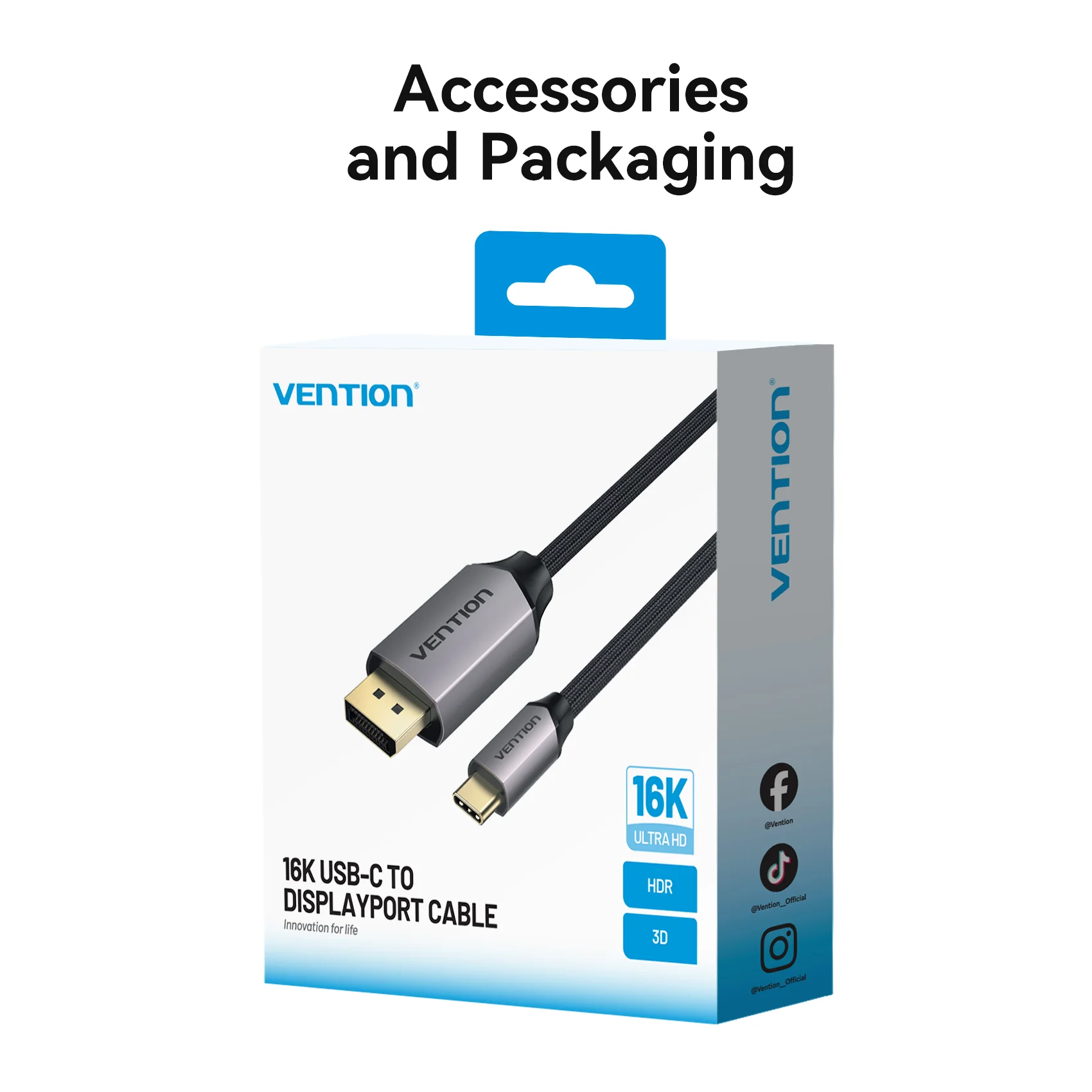 Vention 16K USB-C to DisplayPort Cable - Image 17