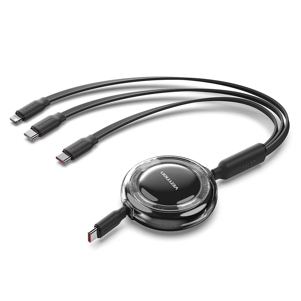 Vention 3-in-1 USB 2.0 Retractable Charging Cable - Image 3