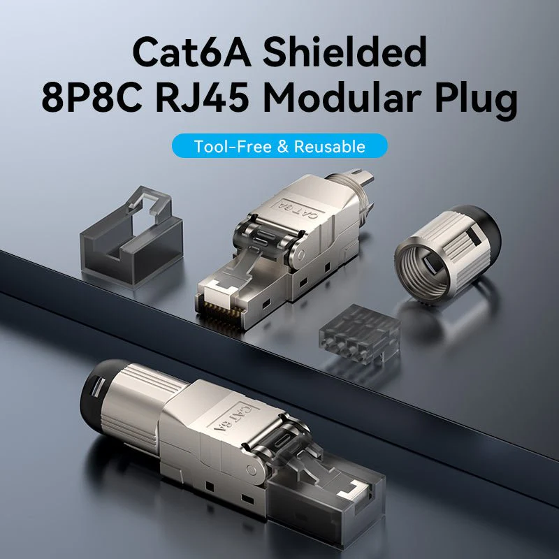 Vention Cat6A Shielded Toolless 8P8C RJ45 Modular Plug - Image 2