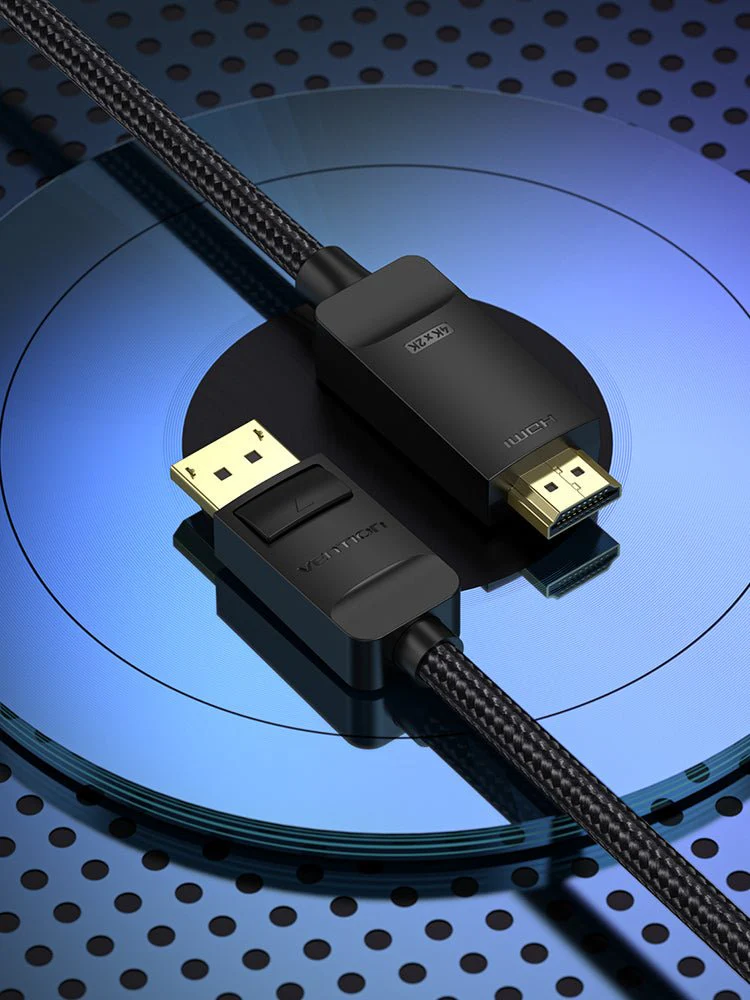 Vention cotton Braided 4K DP Male to HDMI-A Male HD Cable - Image 18