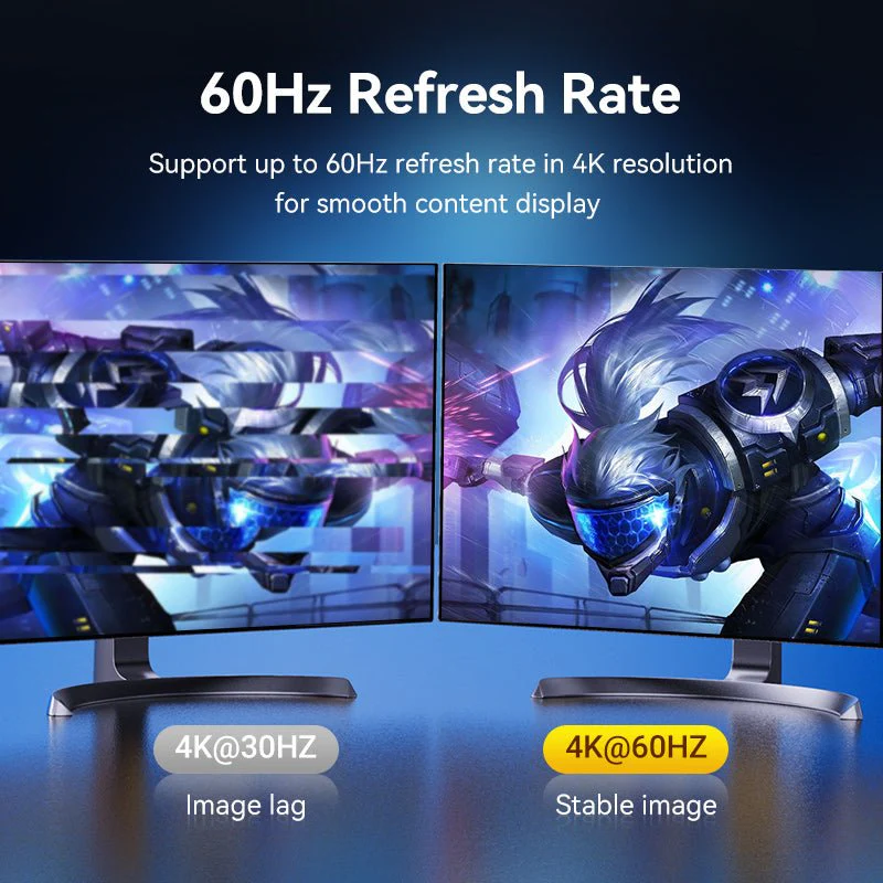 Vention cotton Braided 4K DP Male to HDMI-A Male HD Cable - Image 4