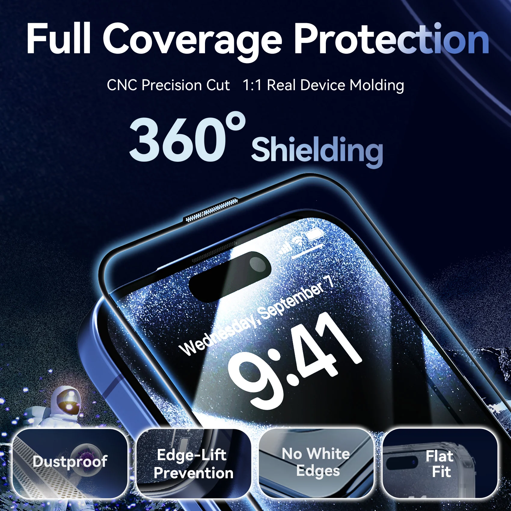 Vention HD Tempered Glass Screen Protector for iPhone 17/iPhone 17 Air/ iPhone 17 Pro/ iPhone 17 Pro - Image 8