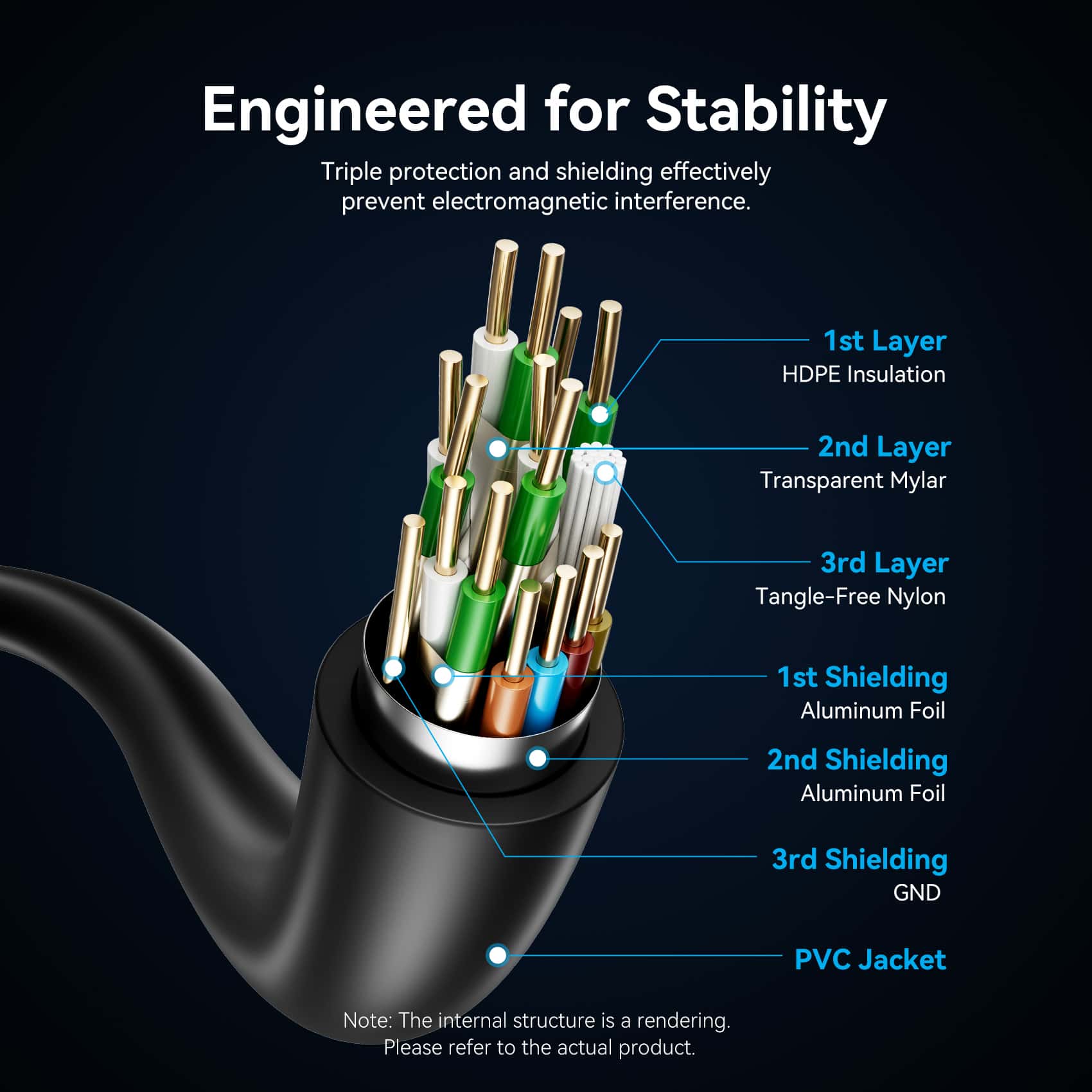 Vention HDMI™-A Male to Male 4K HD Right Angle Cable 270 Degree - Image 9