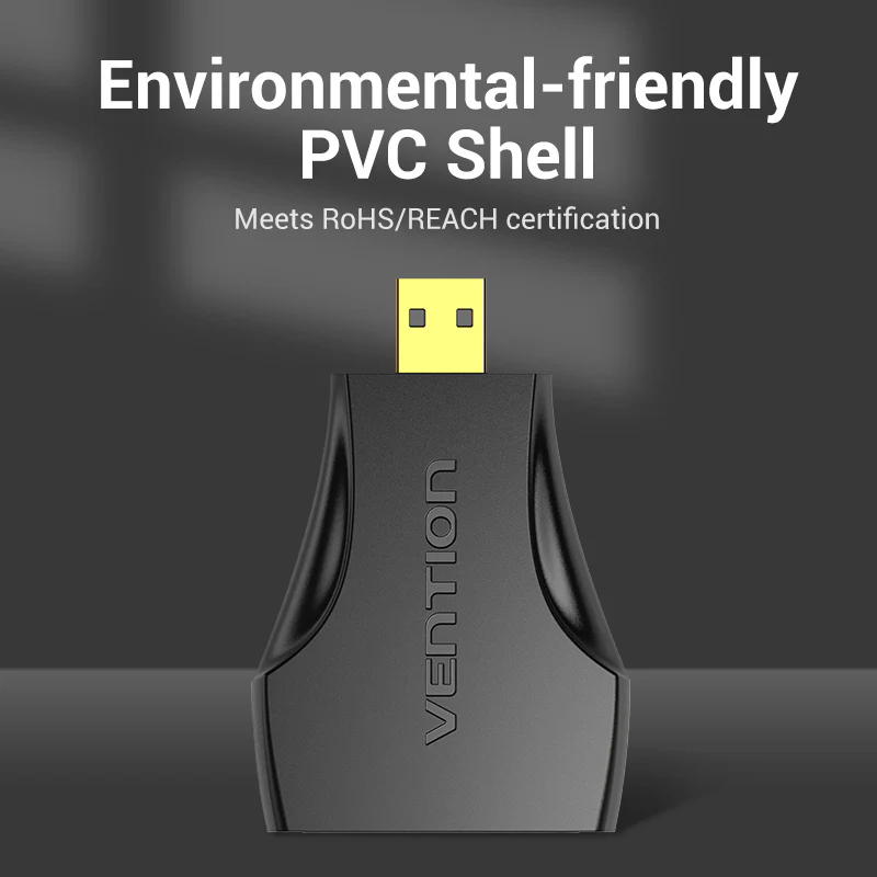 Vention Micro HDMI Male to HDMI Female Adapter Black - Image 7