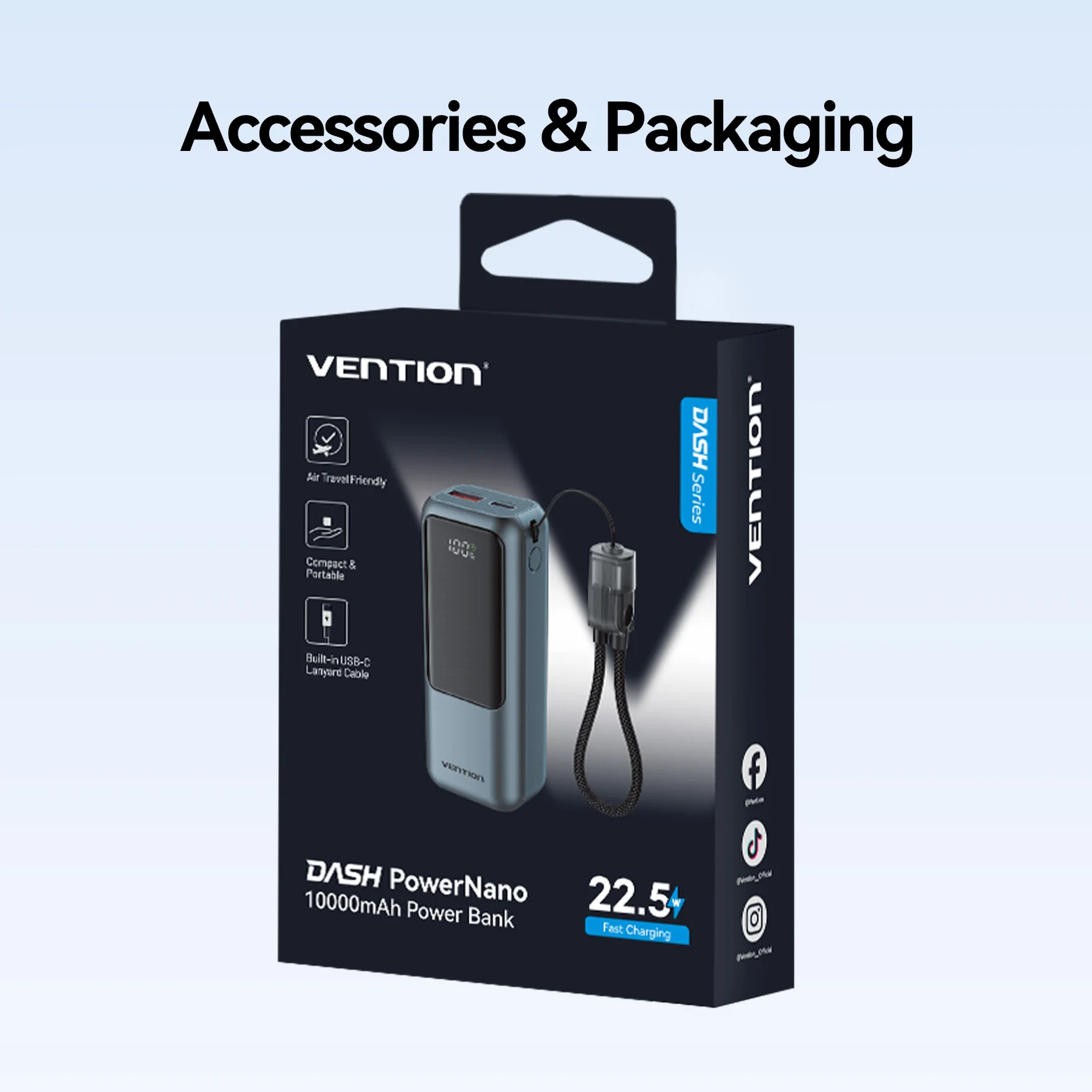 Vention Mini 10000mAh Power Bank 22.5W - Image 14