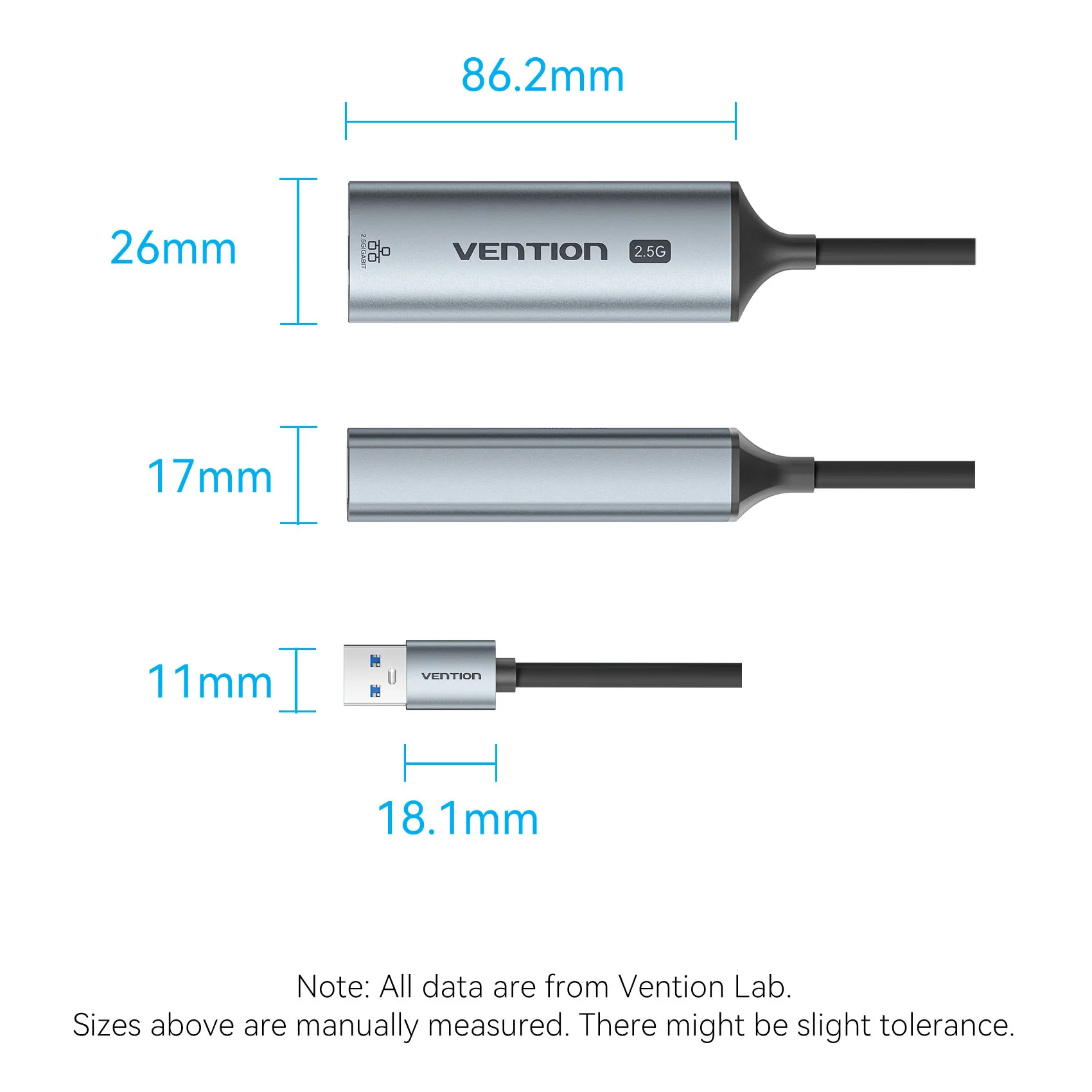 Vention USB-A to 2.5G Ethernet Adapter - Image 14
