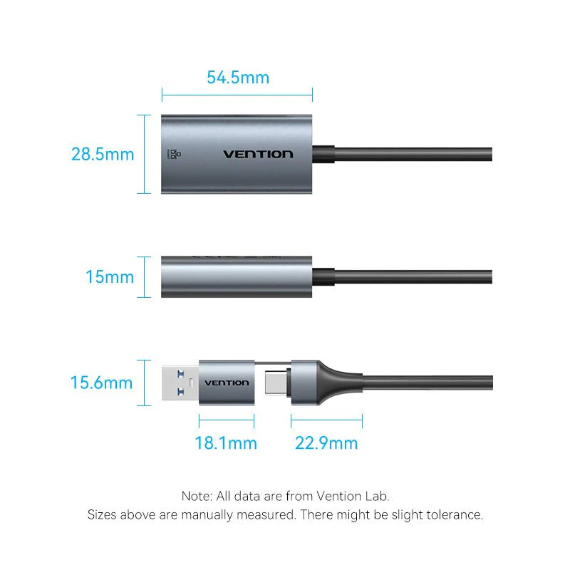 Vention USB-C/USB-A to Gigabit Ethernet Adapter - Image 18
