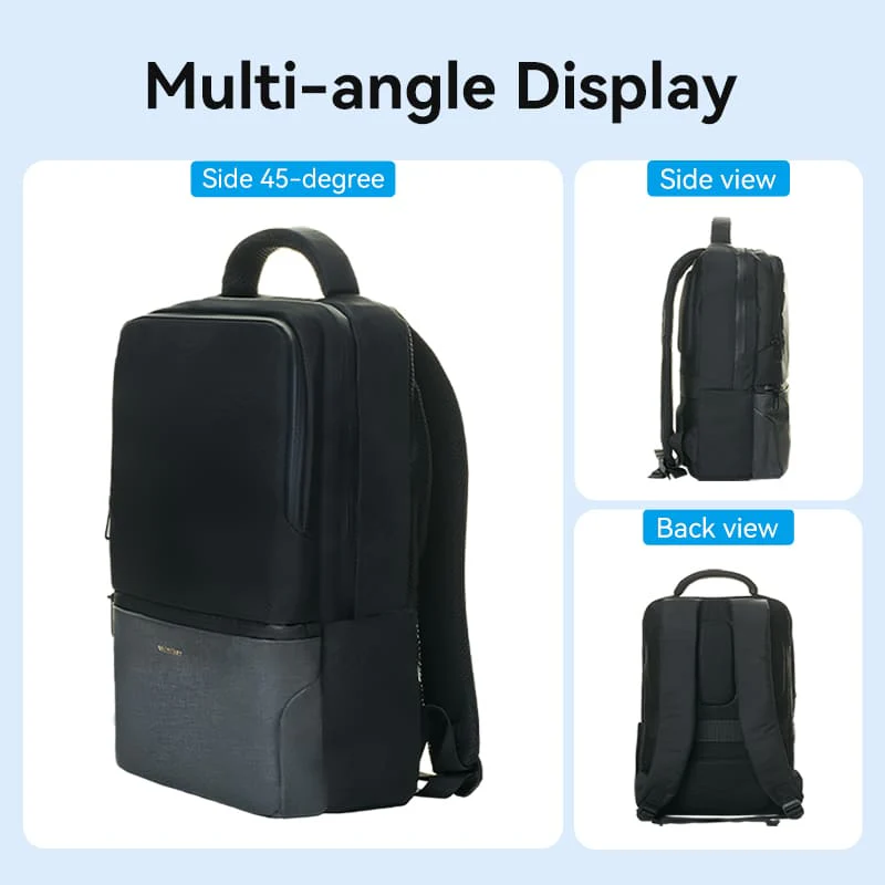 Water-Repellent Laptop Backpack Black - Image 3