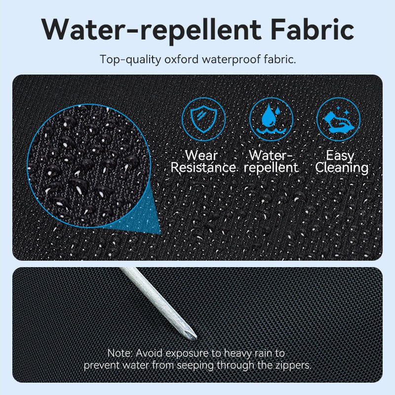 Water-Repellent Laptop Backpack Black - Image 7